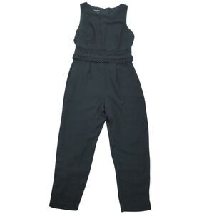 Donna Morgan Petites Size 8 Black Sleeveless Formal Jumpsuit Lace Waist